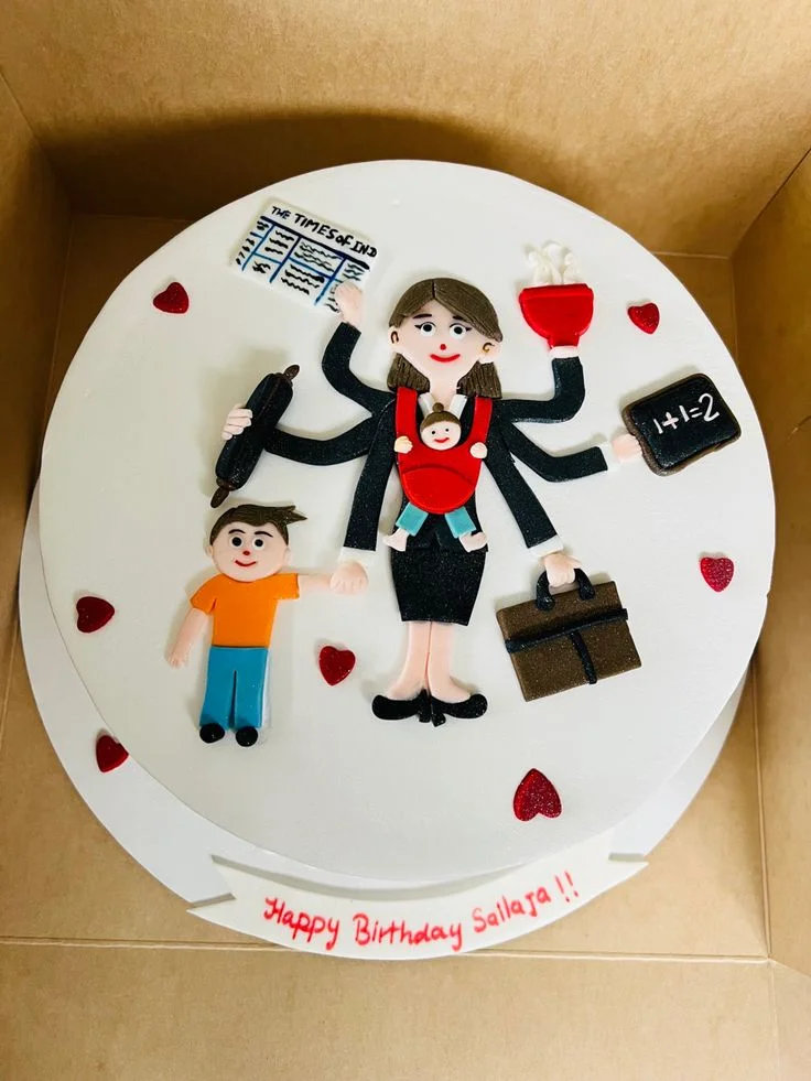 Super Mom Super Mario Cake Design