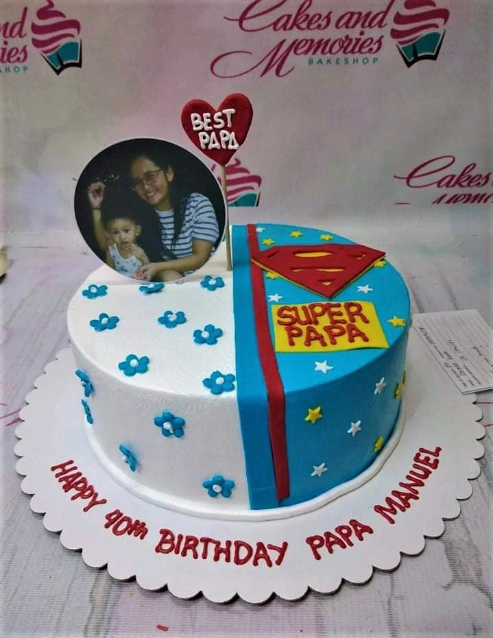 Superman Papa Cake