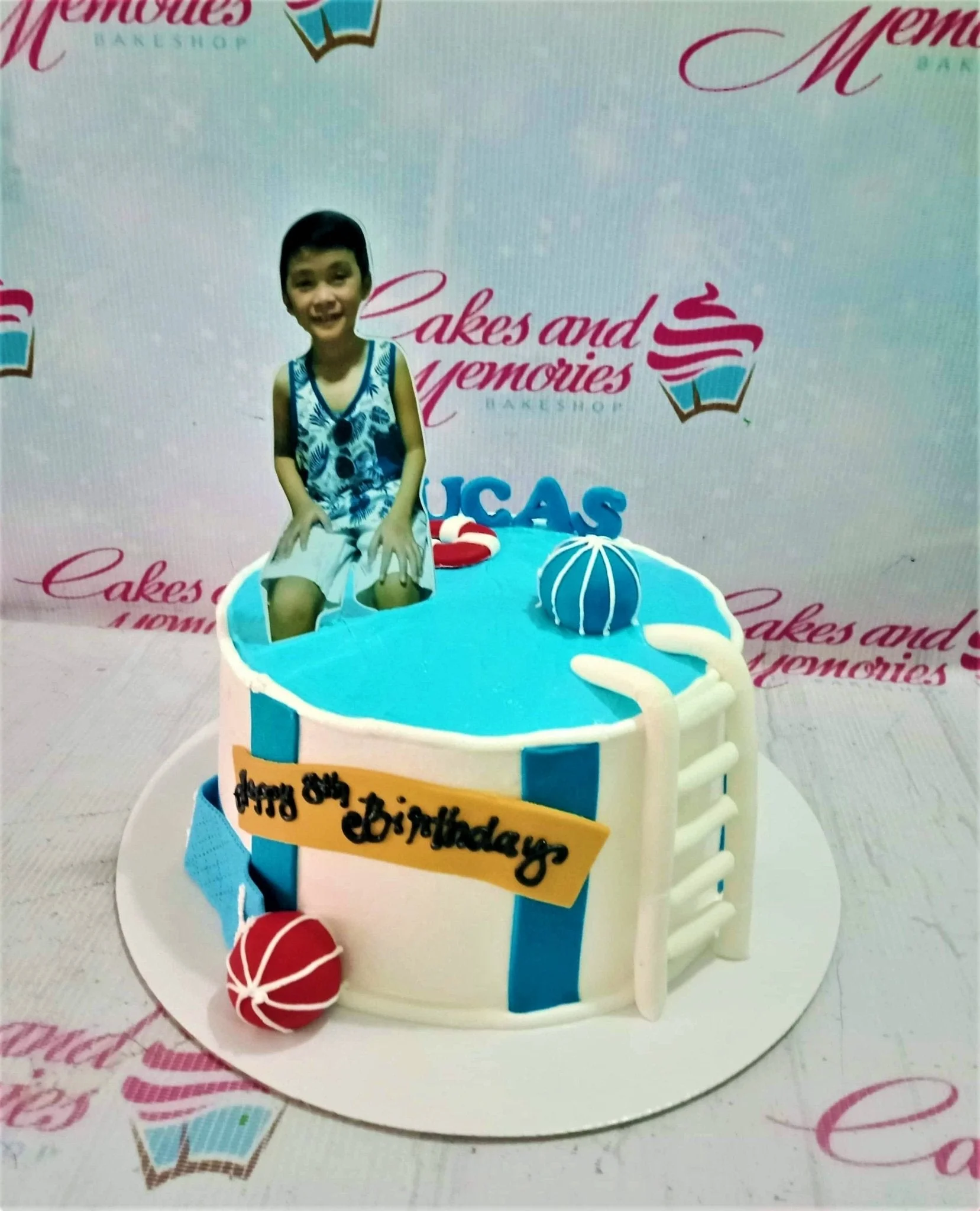 Swimming Pool Gacha Life Cake Design