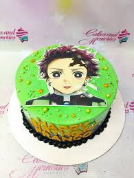 Tanjiro Green Cake Tanjiro Green Cake