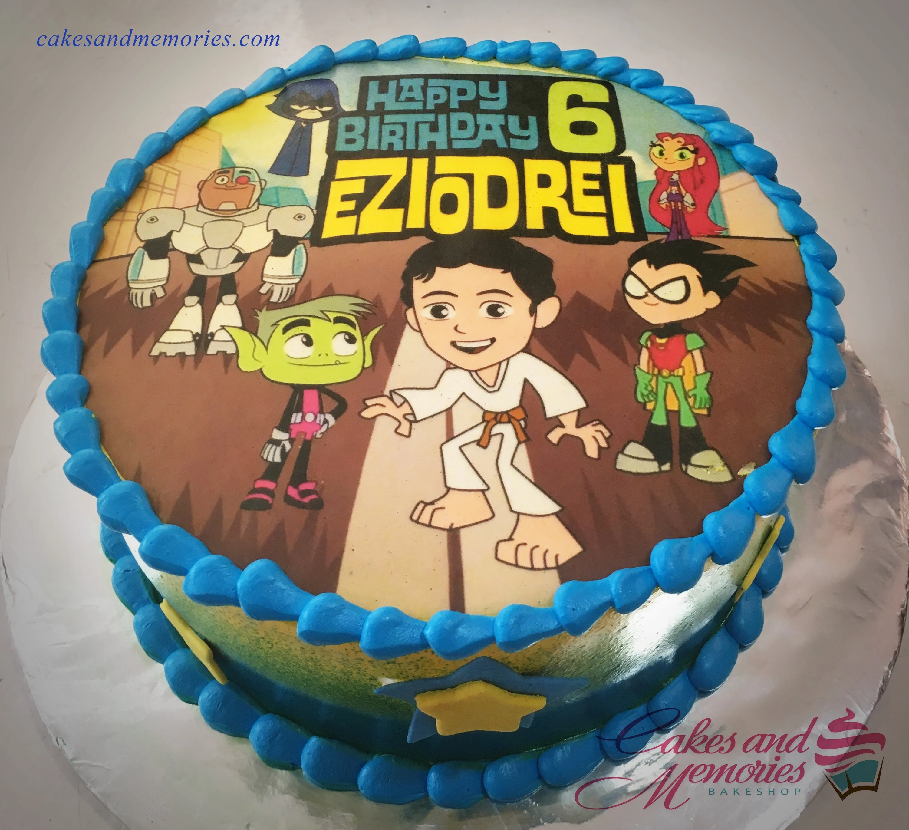 Teen Titans Go Karate Cake Design