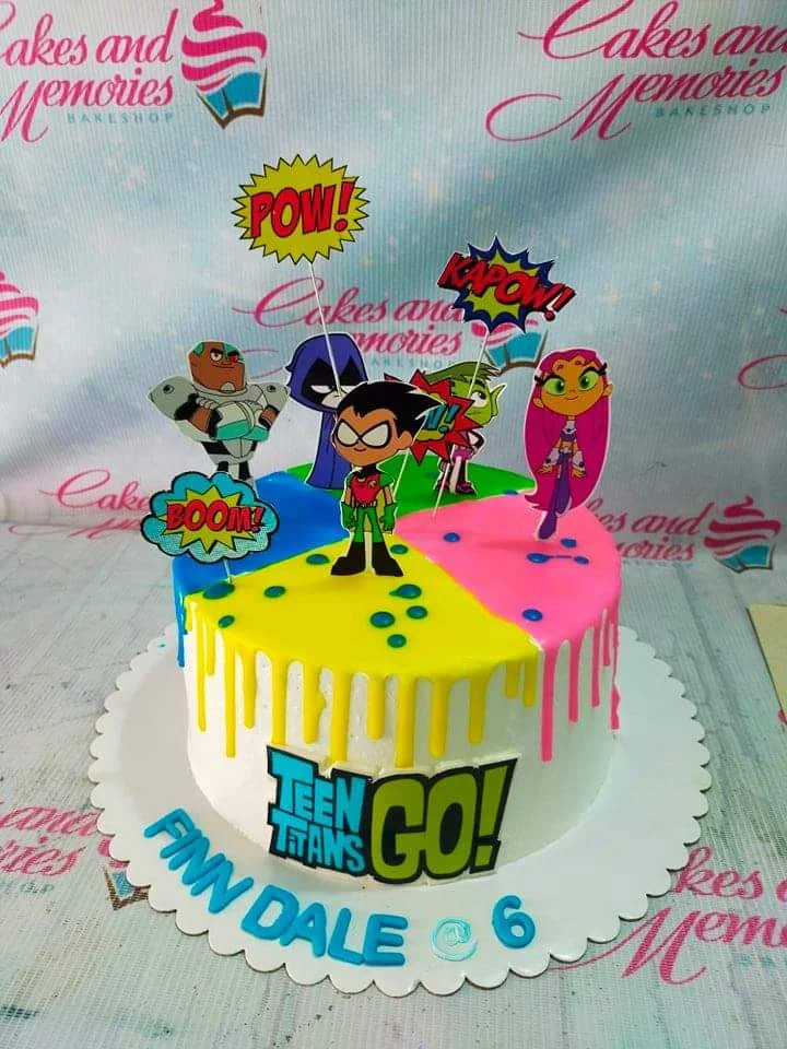 Teen Titans Go Comics Cake Design