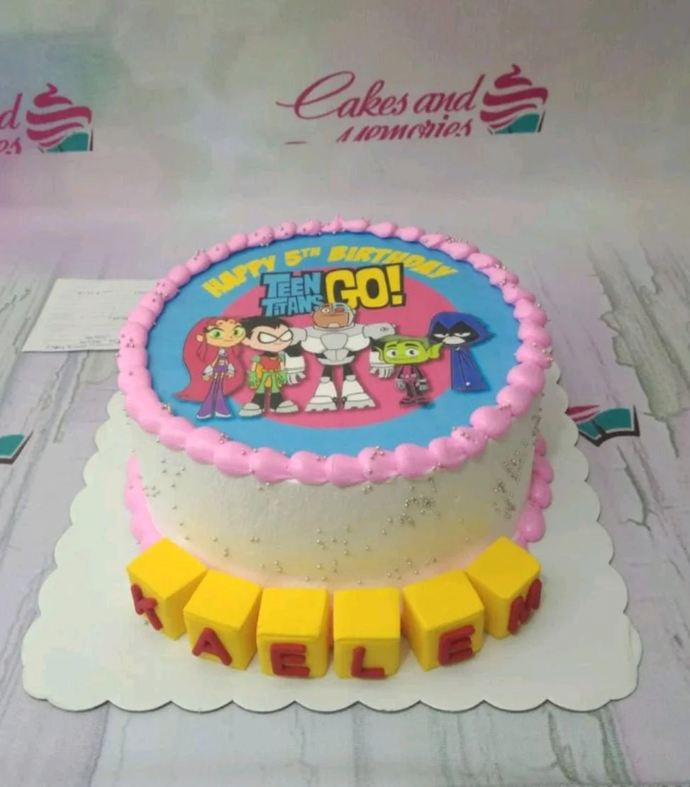 Teen Titans Go Cake