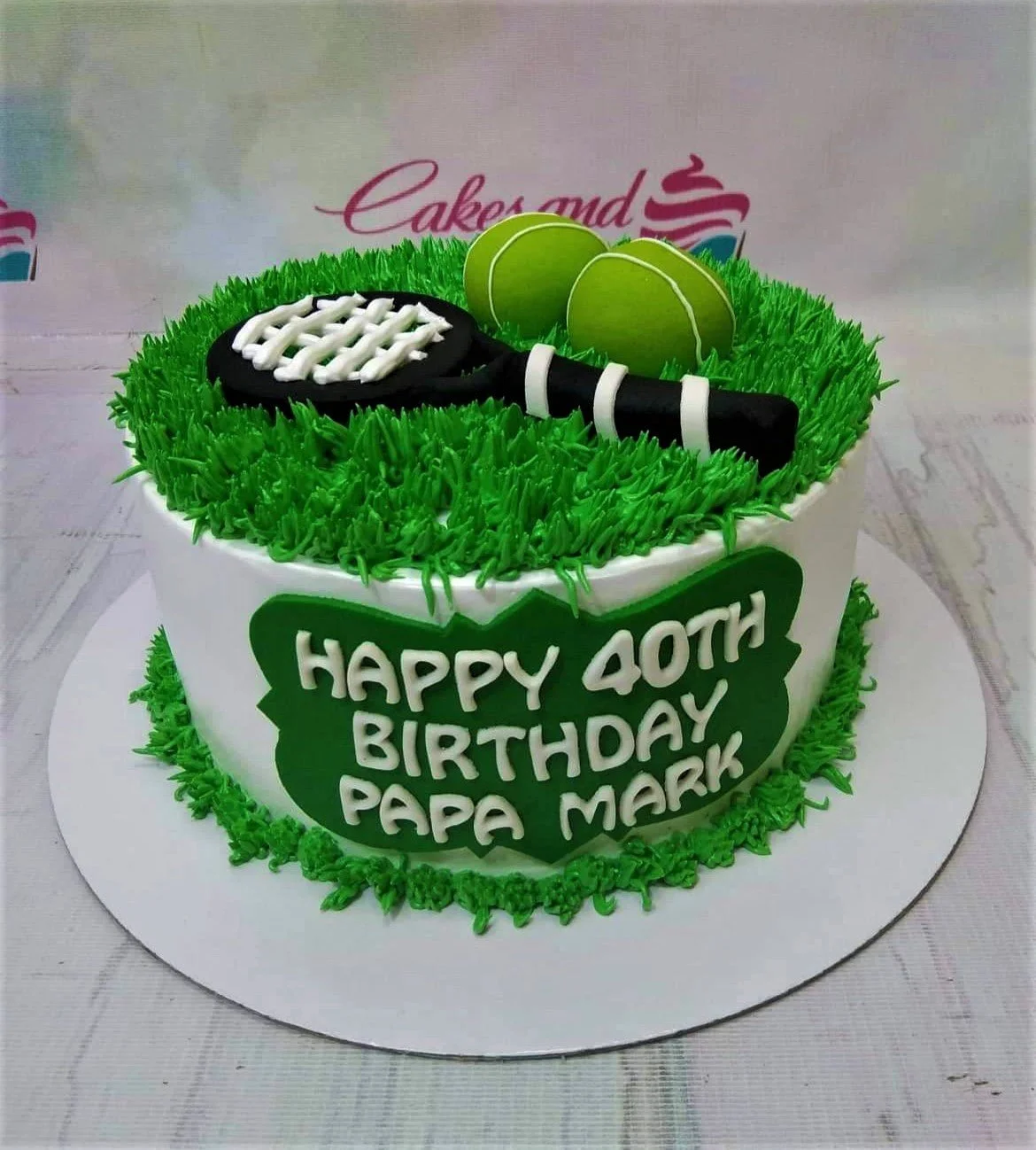 Tennis Birthday Cake