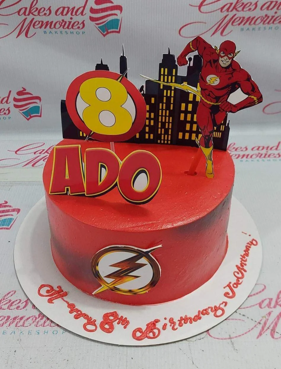 The Flash Superhero Cake