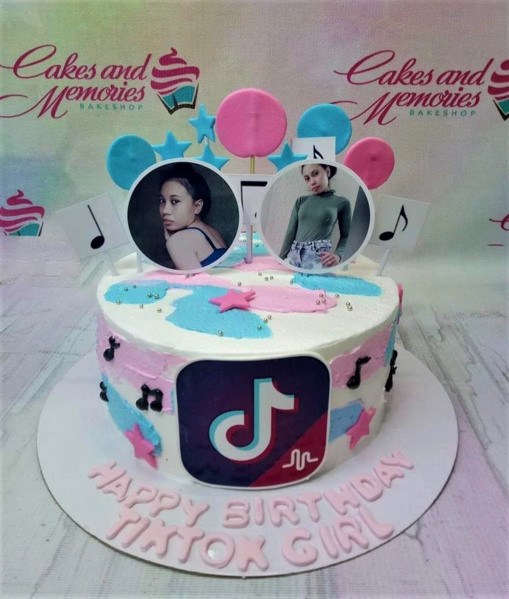 Tiktok Girl Cake