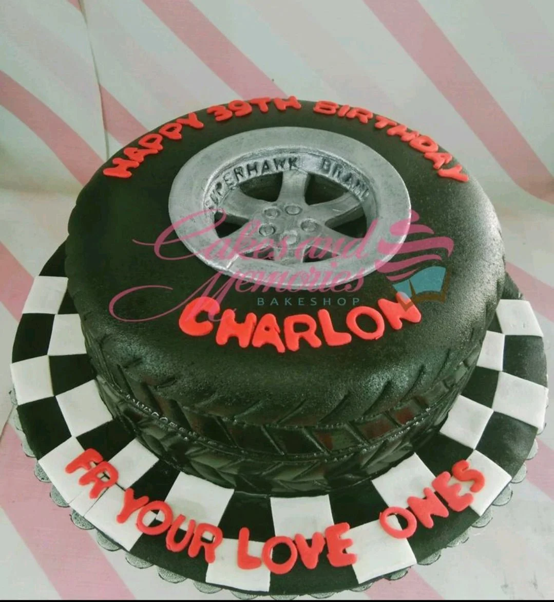 Tire Birthday Cake