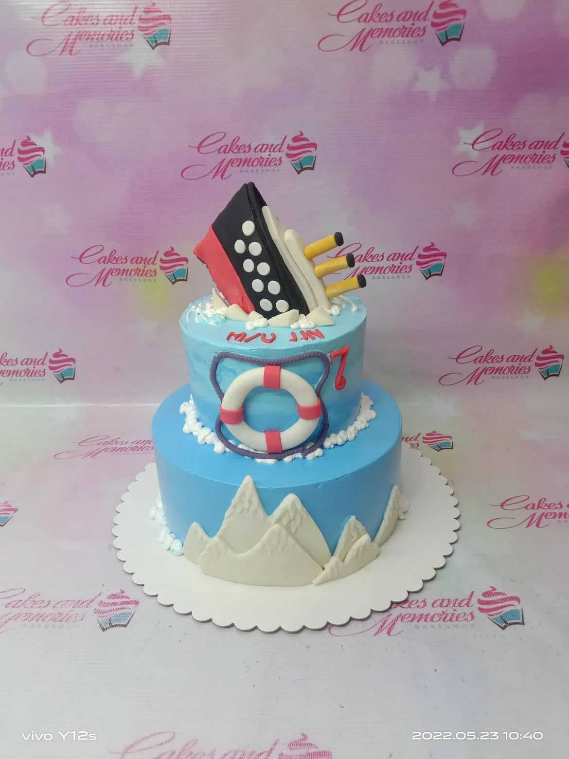 Titanic Nautical Teen Titans Cake Design