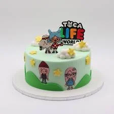 Toca Life World Gacha Life Cake Design