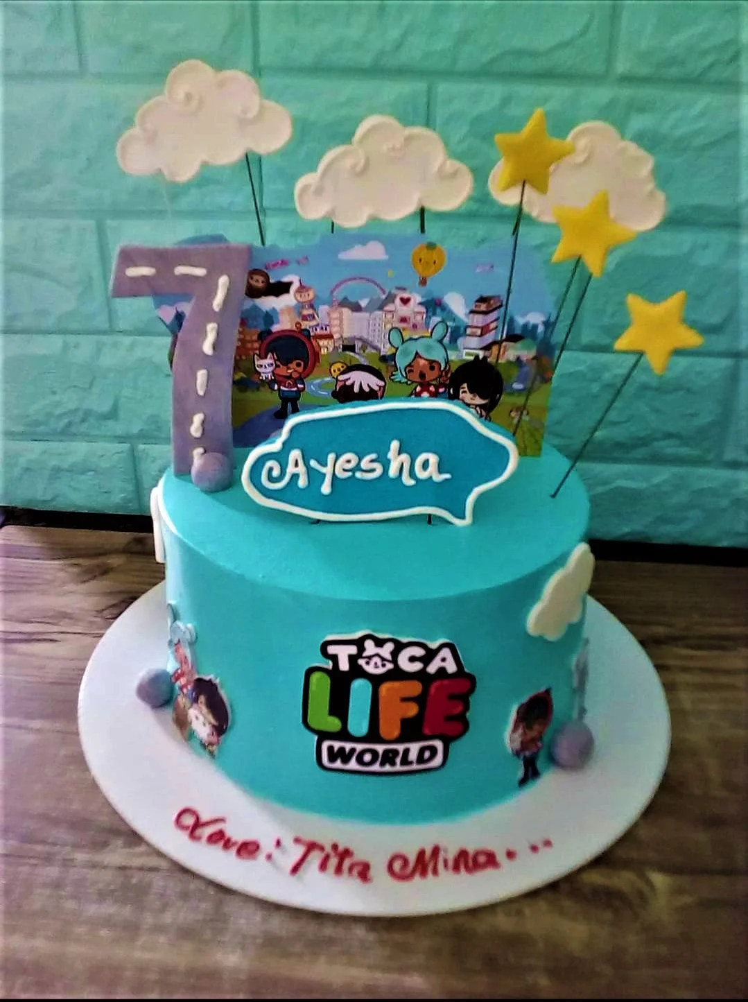 Toca Life World Gacha Life Cake Design