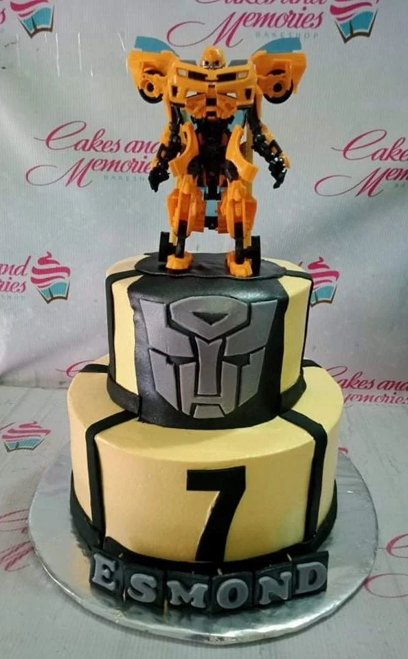Transformers Bumblebee Cake