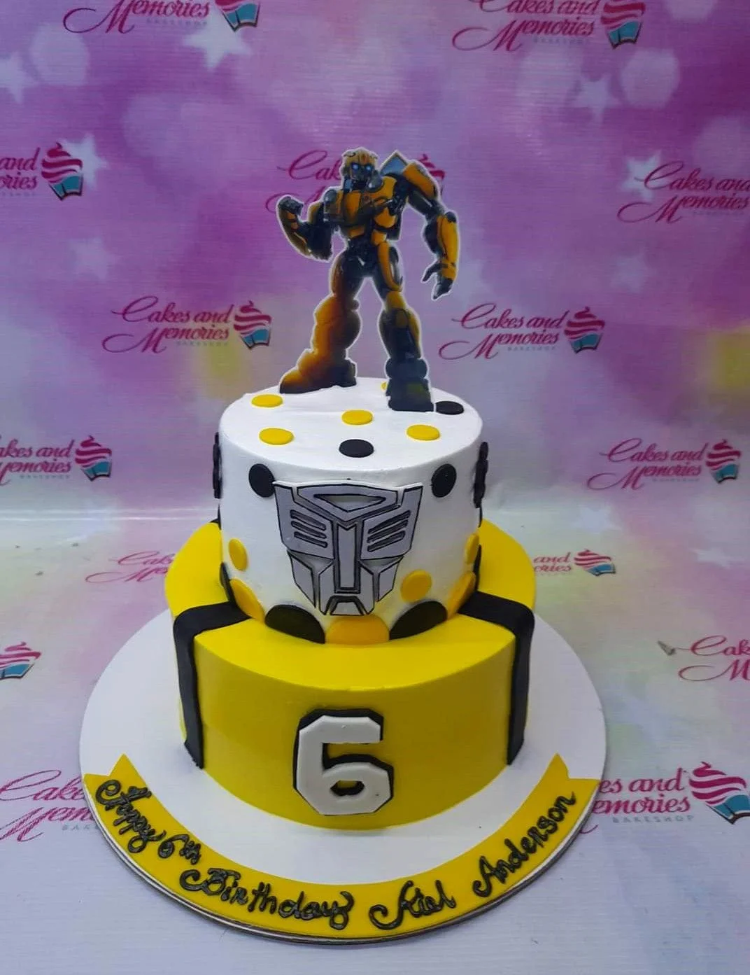 Transformers Bumblebee Cake