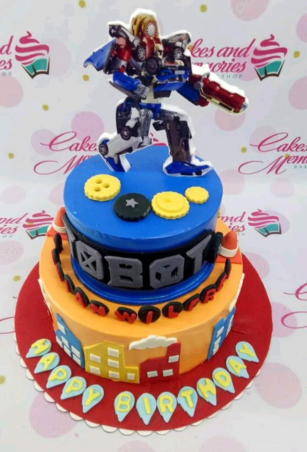 Transformers Robot Cake