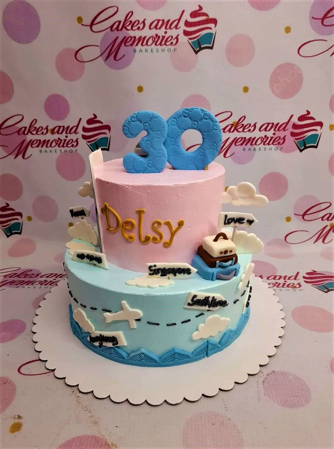 Travel Suit Cake Design