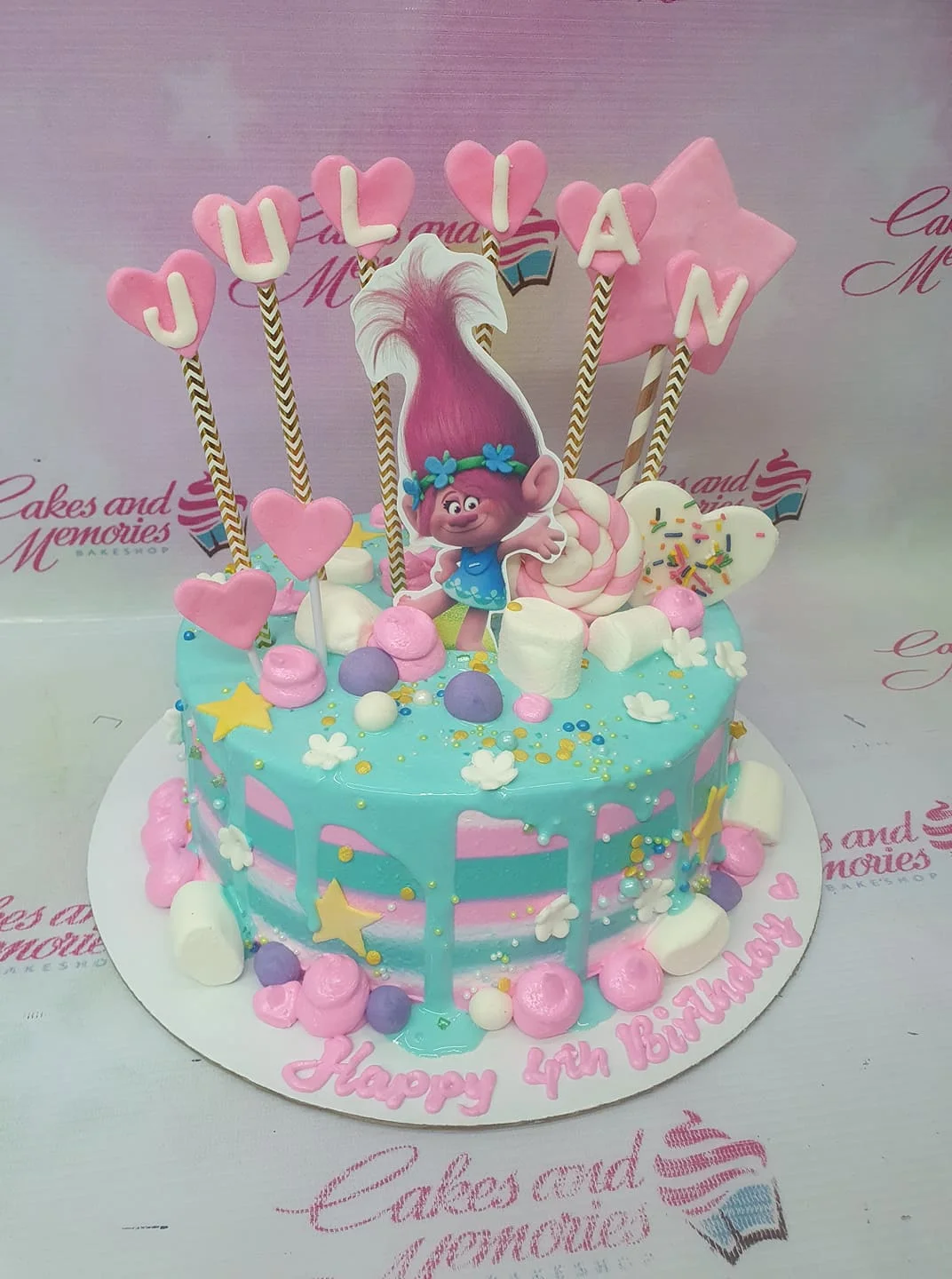 Trolls Poppy Cake
