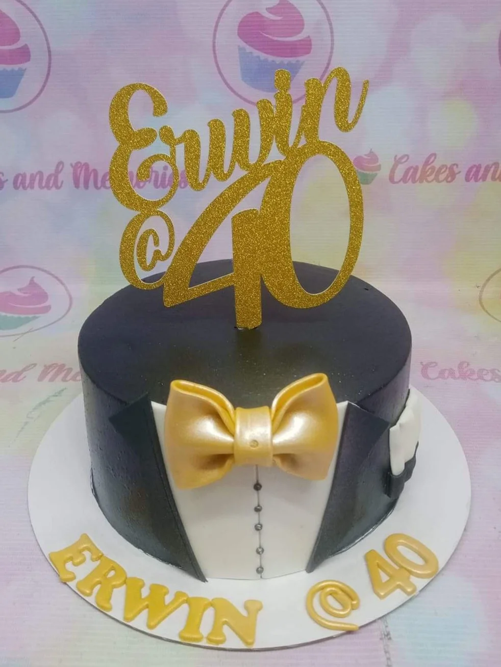 Tuxedo Shirt Cake Design