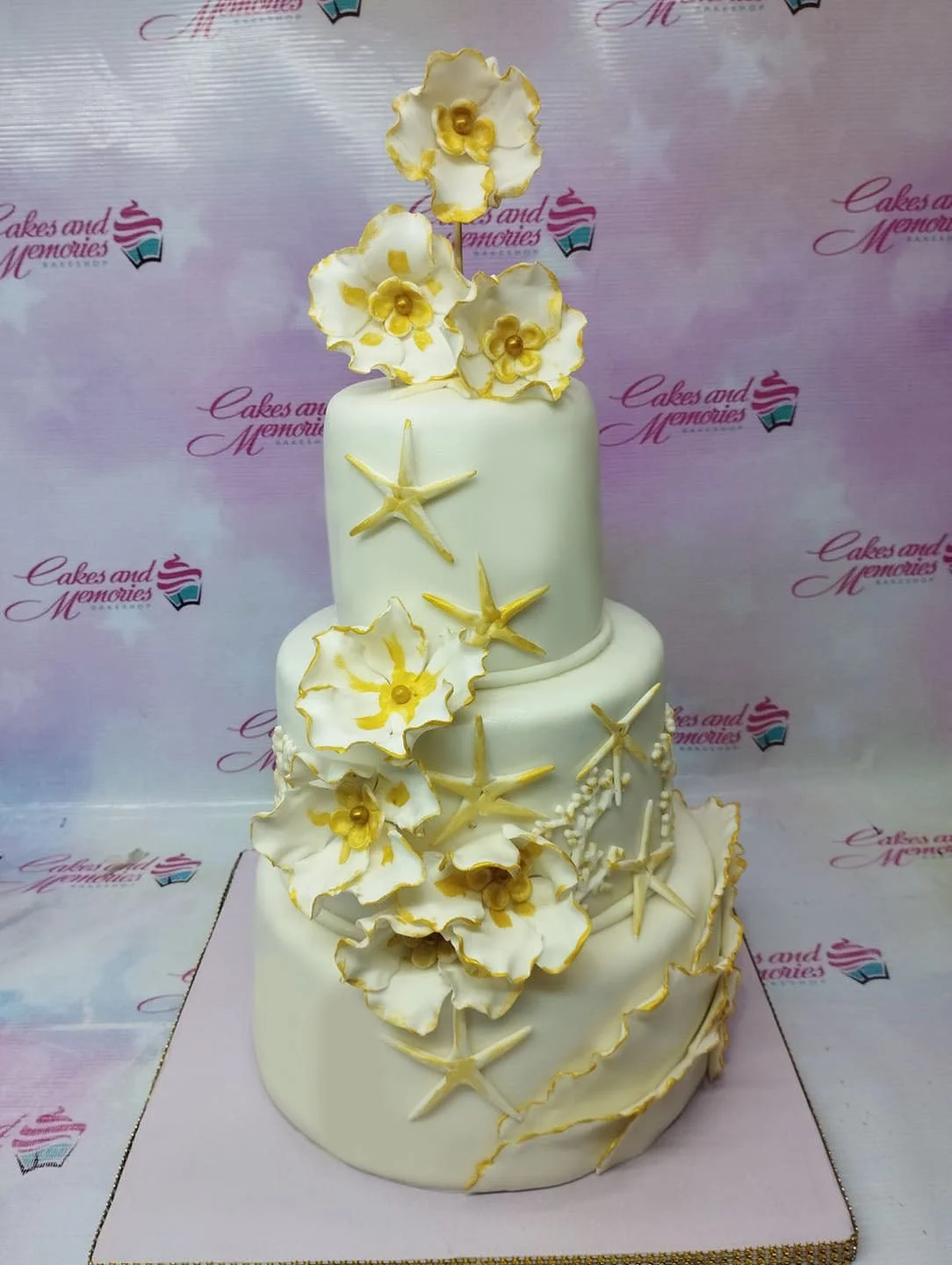Under The Sea Wedding Tinder Cake Design