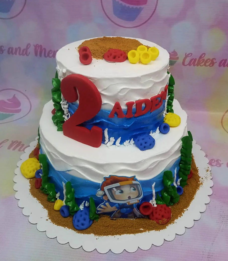 Underwater Adventure Adventure Time Cake Design