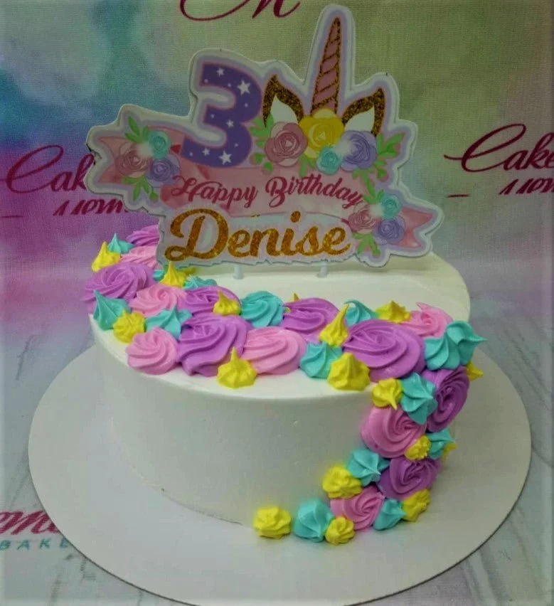 Unicorn Denim Cake Design