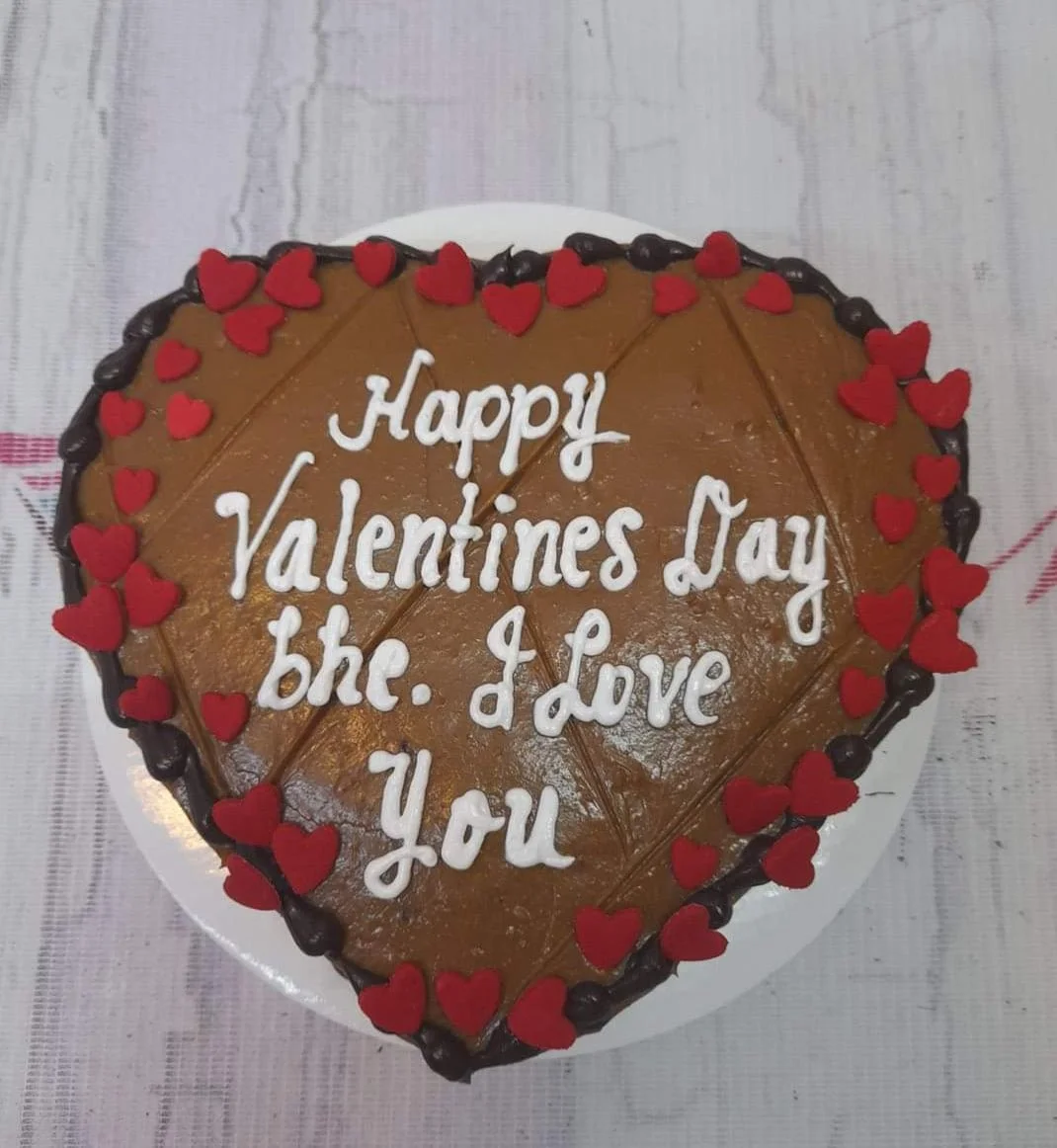 Valentine Heart Valentines Day Cake Design