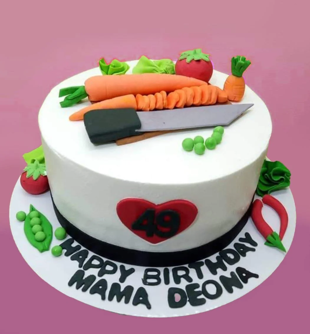 Vegetable Chef Cake