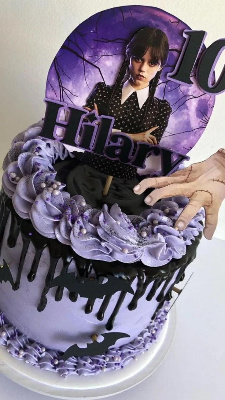 Wednesday Addams Wedding Cake Design