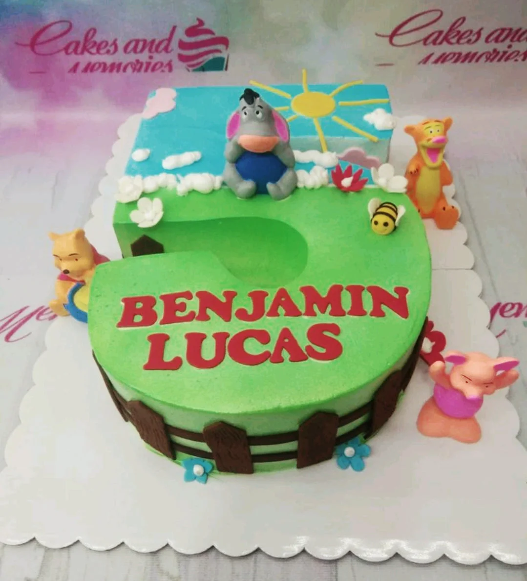 Winnie The Pooh Pool Cake Design