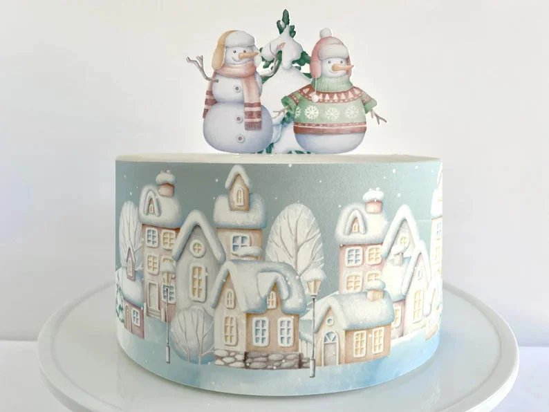 Winter Snowman Wonder Woman Cake Design