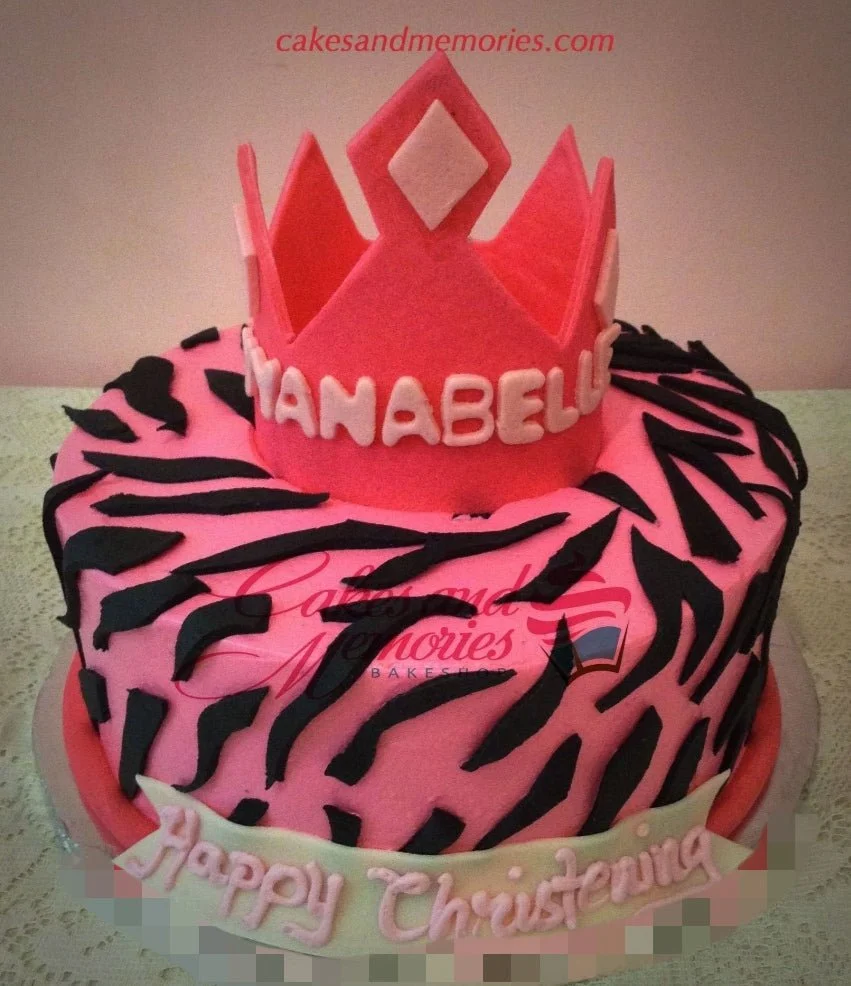 Zebra Crown Cake