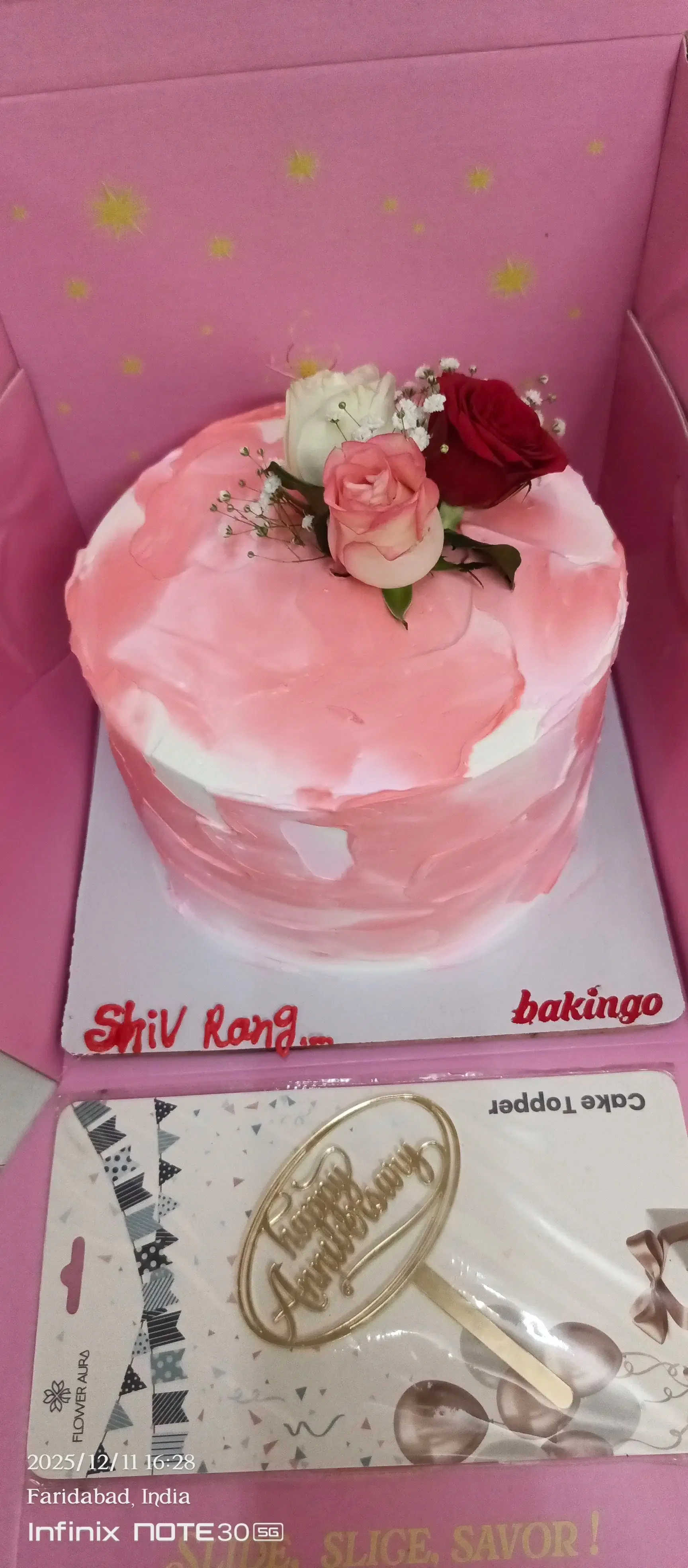 Anniversary Bento Cake Design
