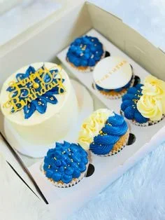 Blue Birthday Noahs Ark Cake Design