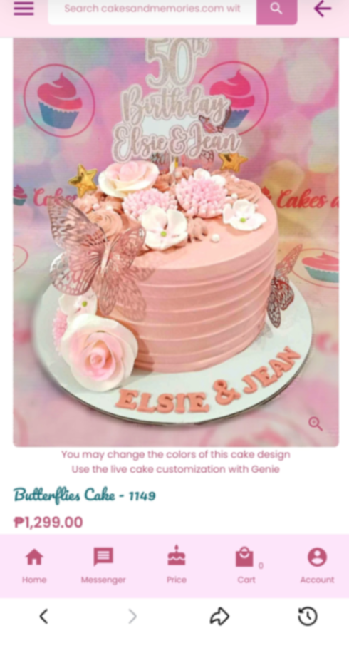 Pink 50th birthday cake with rose gold butterflies, pink and white edible flowers, and a glittery 50th birthday topper. Pink 50th birthday cake with rose gold butterflies, pink and white edible flowers, and a glittery 50th birthday topper.