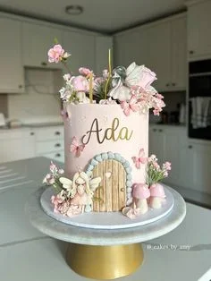 Fairy Garden Birthday Cake Design