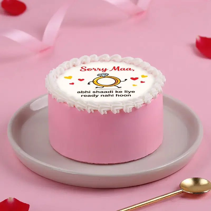 Funny Marriage Cartoon Cake Design