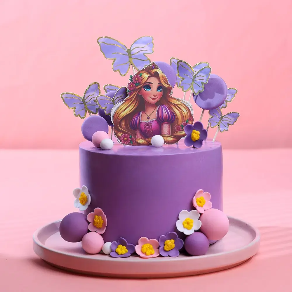 Rapunzel Purple Cake Design Rapunzel Purple Cake Design