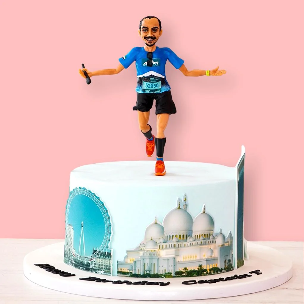 Runner Birthday Cake