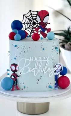 Spider Man Birthday Cake Design