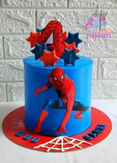 Spiderman Birthday Cake Design