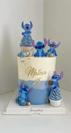 Stitch Birthday Cake Design