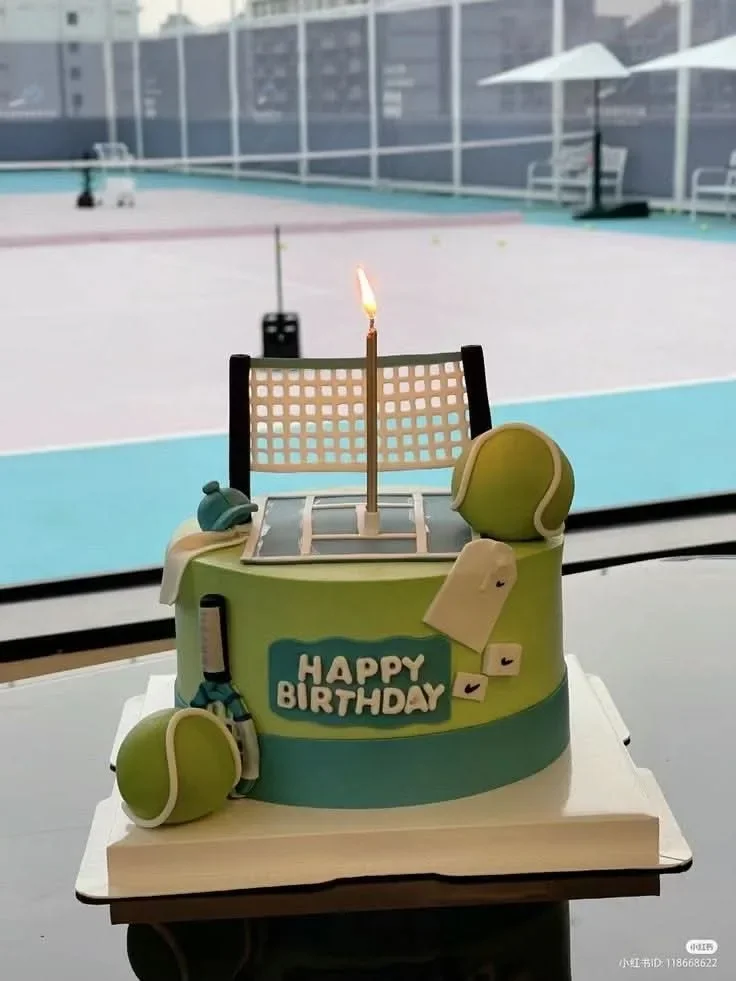 Tennis Birthday Cake Design