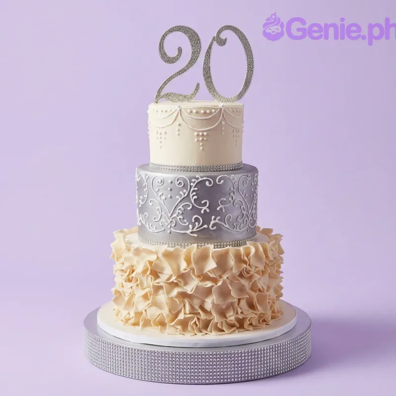 20th Birthday Twenty Cake Design