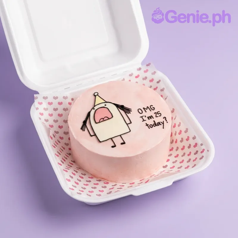 25th Birthday Bento Cartoon Cake Design