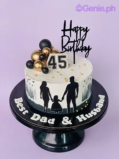 45th Birthday Dad BL Cake Design