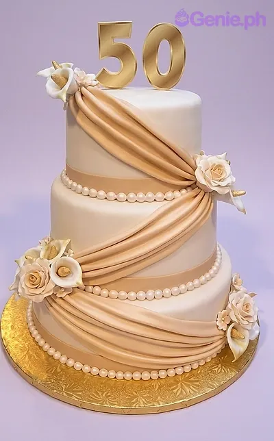 50th Birthday Fifty Cake Design