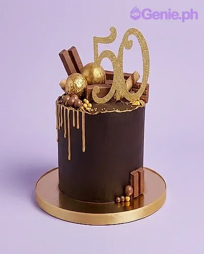 50th Birthday Fifty Cake Design
