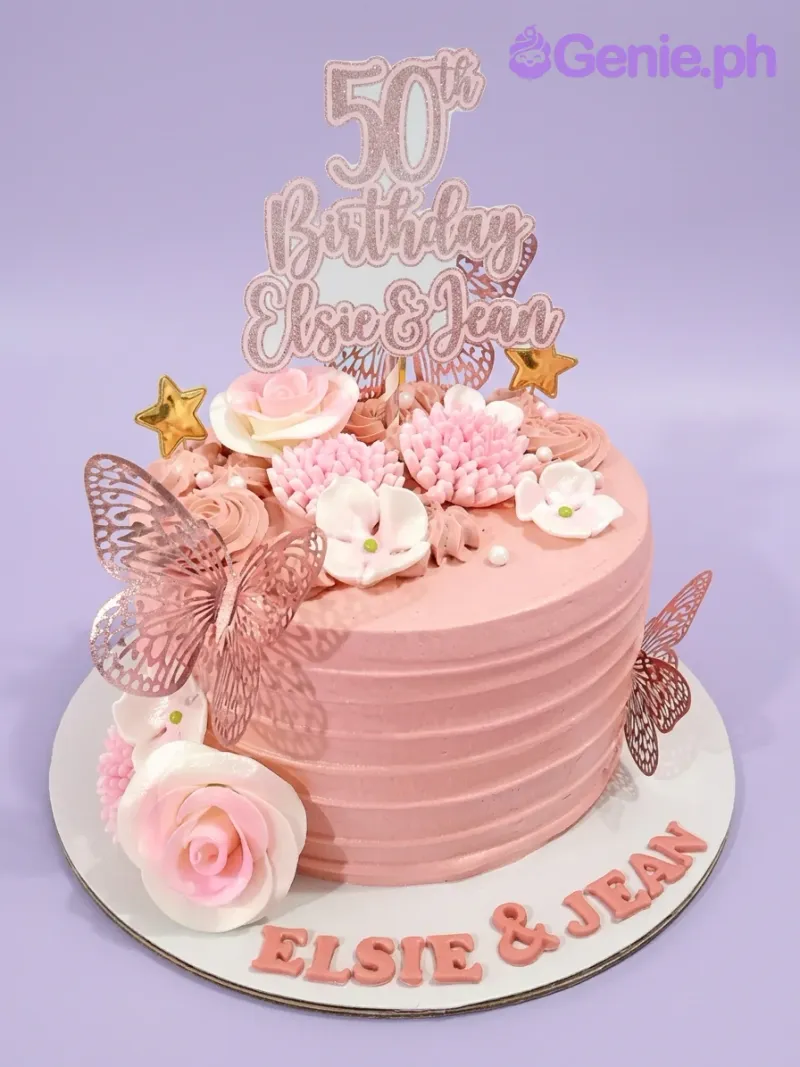 50th Birthday Fifty Cake Design