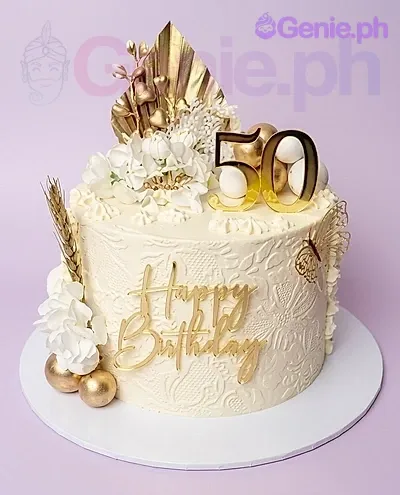 50th Birthday Fifty Cake Design