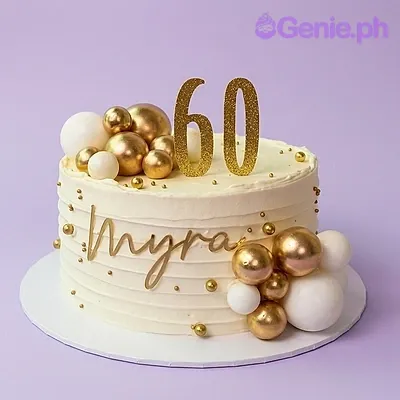 60th Birthday Senior Citizen Card Cake Design