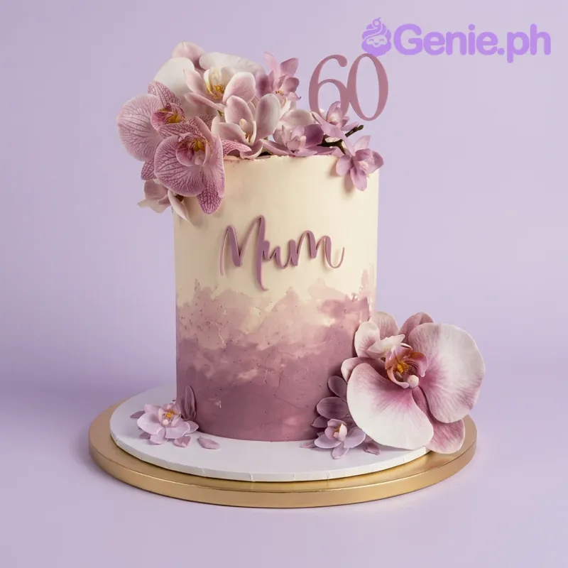 60th Birthday Senior Citizen Card Cake Design