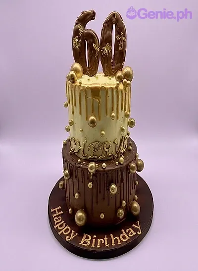 60th Birthday Senior Citizen Card Cake Design